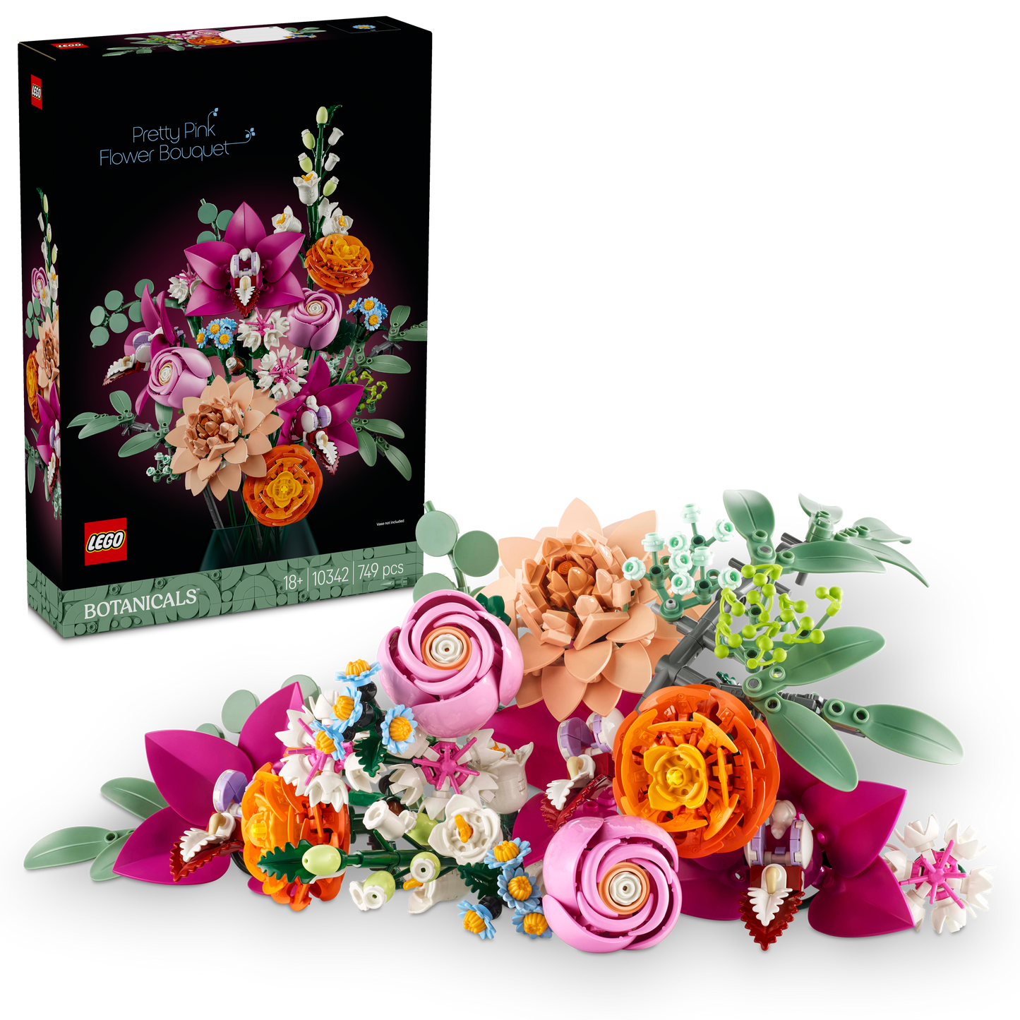 LEGO Botanicals: Pretty Pink Flower Bouquet (10342)