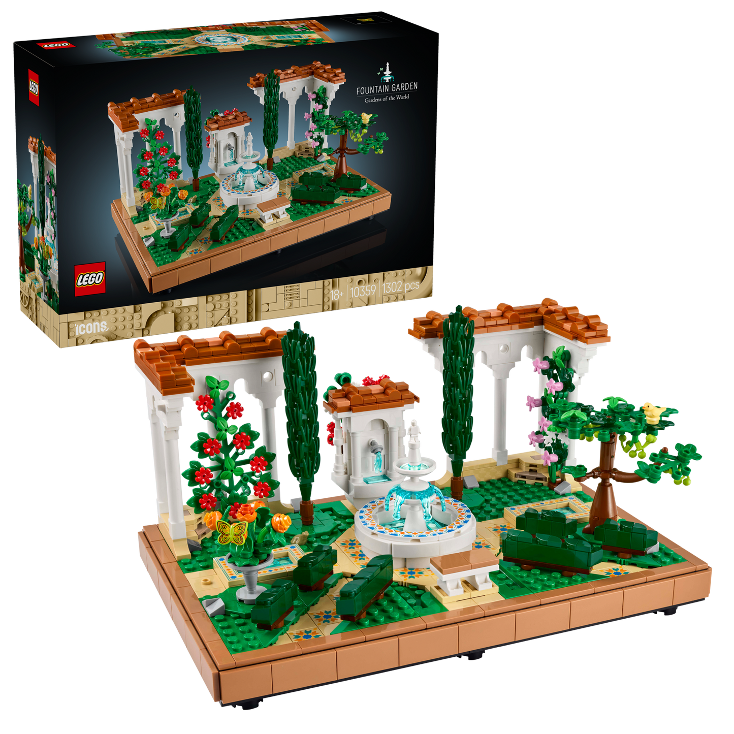 LEGO Botanicals: Fountain Garden (10359)