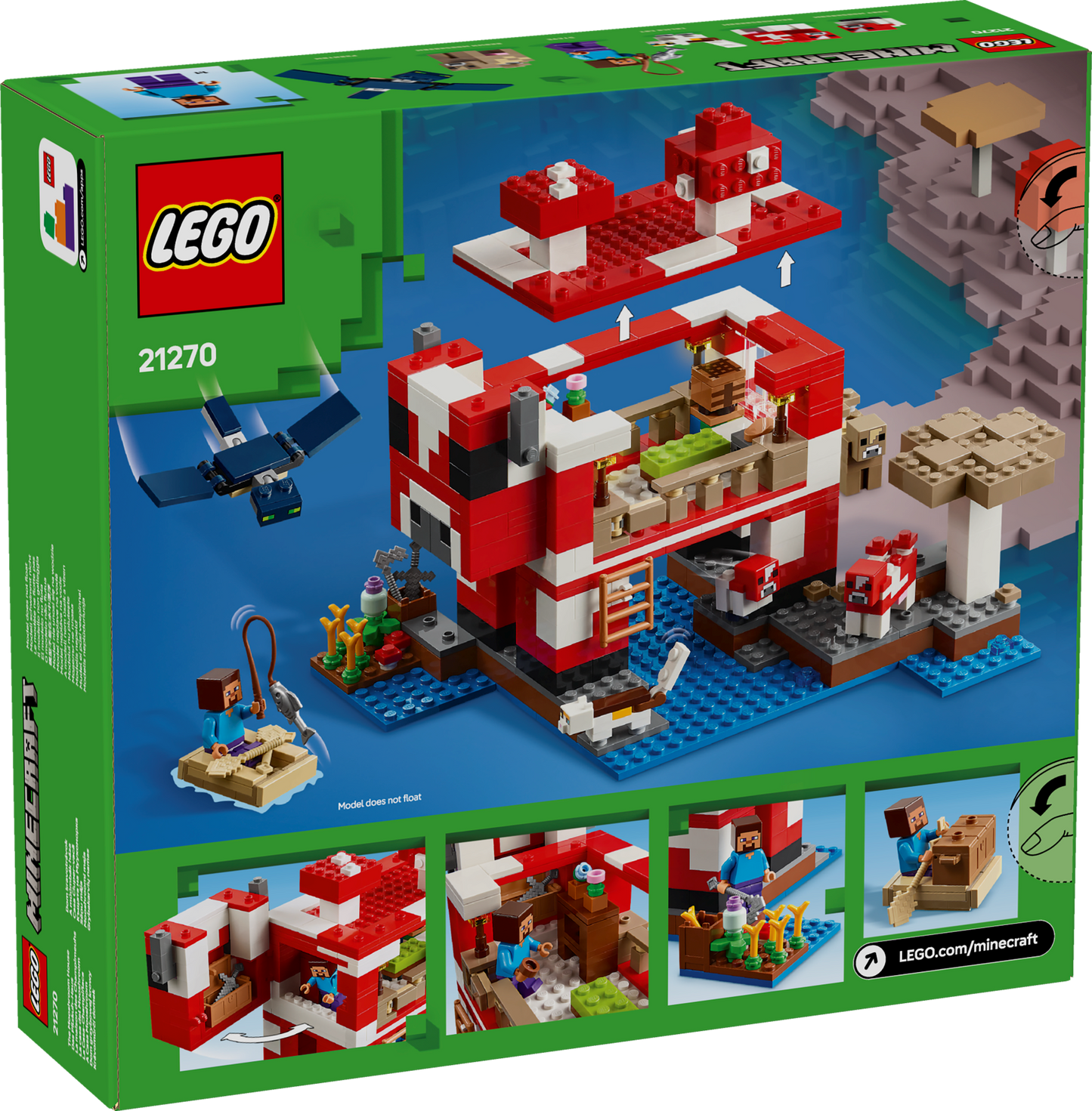 LEGO Minecraft: Mooshroom House (21270)