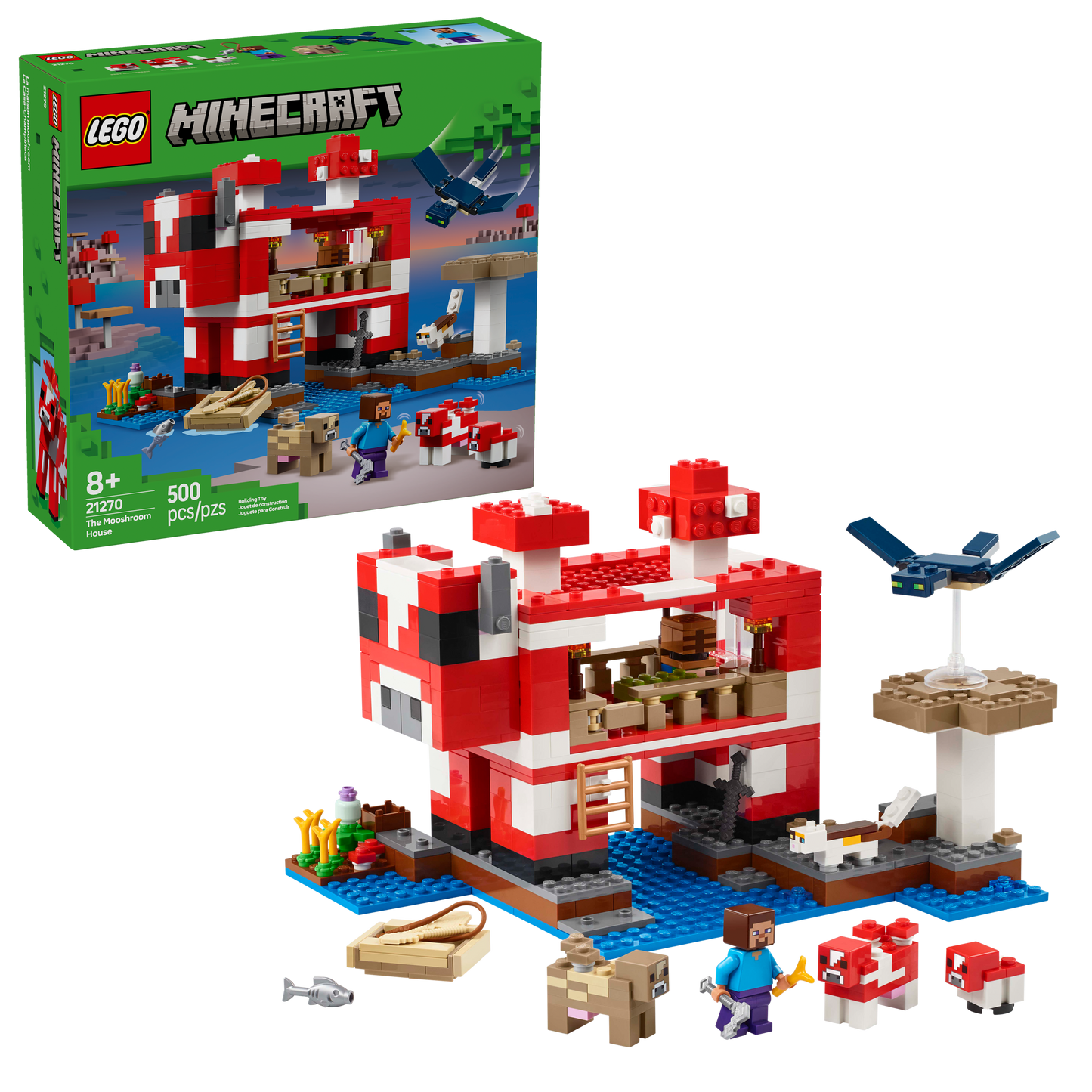 LEGO Minecraft: Mooshroom House (21270)