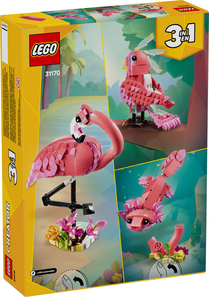 LEGO Creator 3in1 Wild Animals: Pink Flamingo (31170)