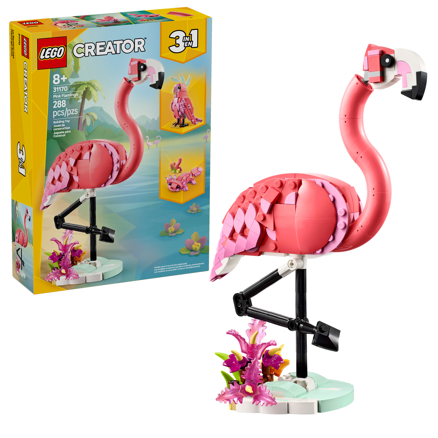 LEGO Creator 3in1 Wild Animals: Pink Flamingo (31170)