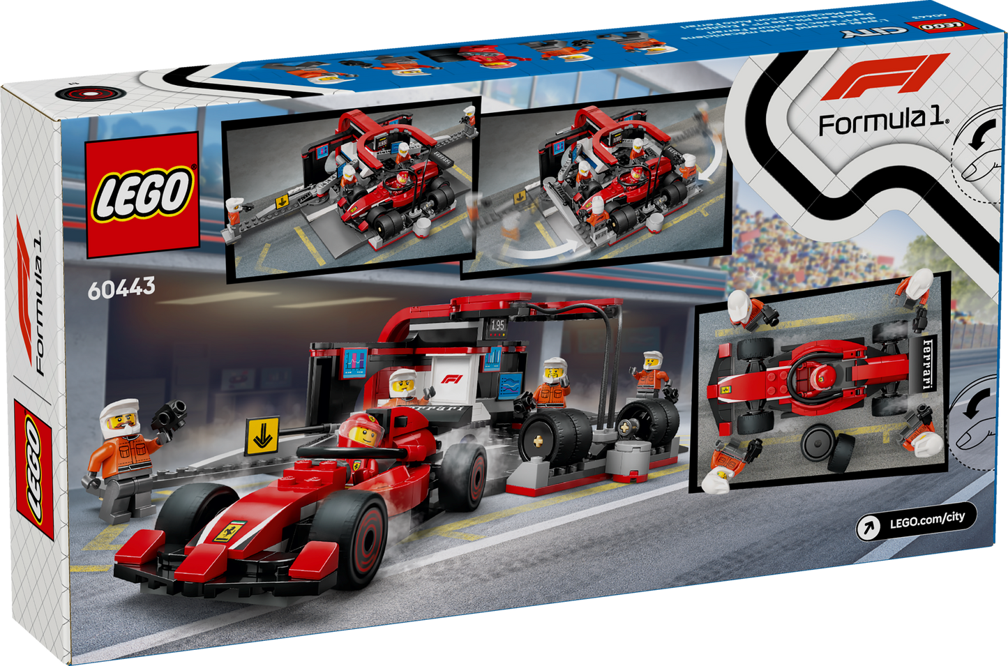 LEGO City: F1® Pit Stop & Pit Crew with Ferrari Car (60443)