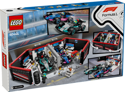 LEGO City F1® Garage & Mercedes-AMG & Alpine Cars Vehicle Toy (60444)