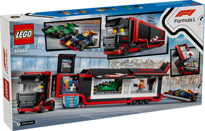 LEGO City: F1® Truck with RB20 & AMR24 F1® Cars (60445)