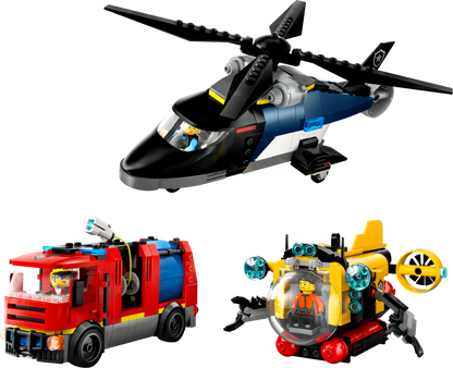 LEGO City: Helicopter, Fire Truck & Submarine Remix (60462)