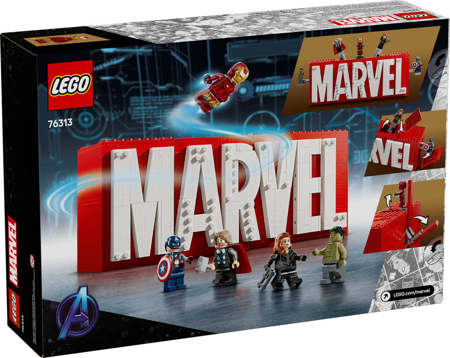 LEGO MARVEL: Logo & Minifigures (76313)