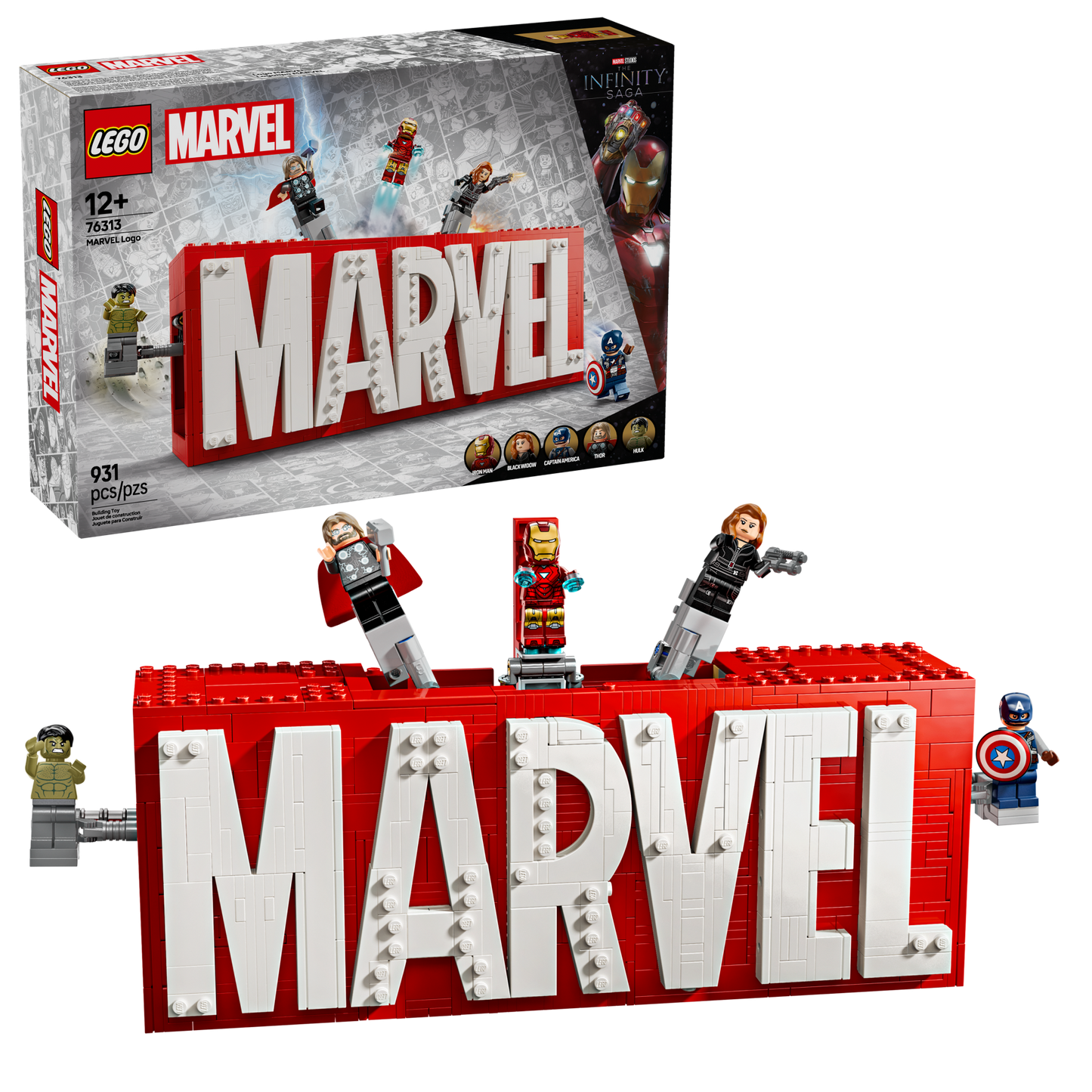 LEGO MARVEL: Logo & Minifigures (76313)