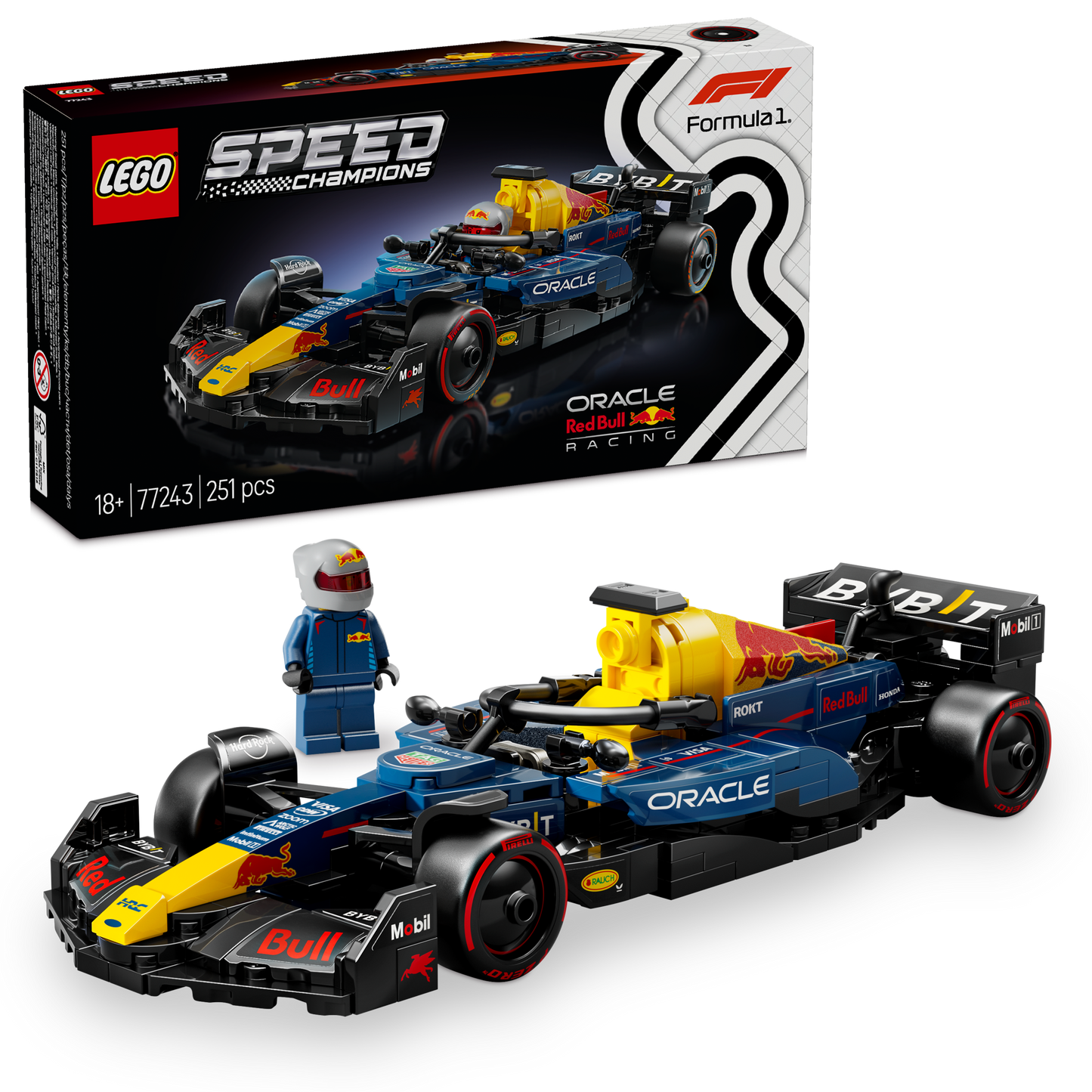 LEGO Speed Champions Oracle Red Bull Racing RB20 F1® Race Car (77243)