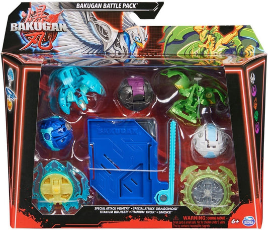 Spin Master Bakugan Blue Base Battle Pack Action Figure Set