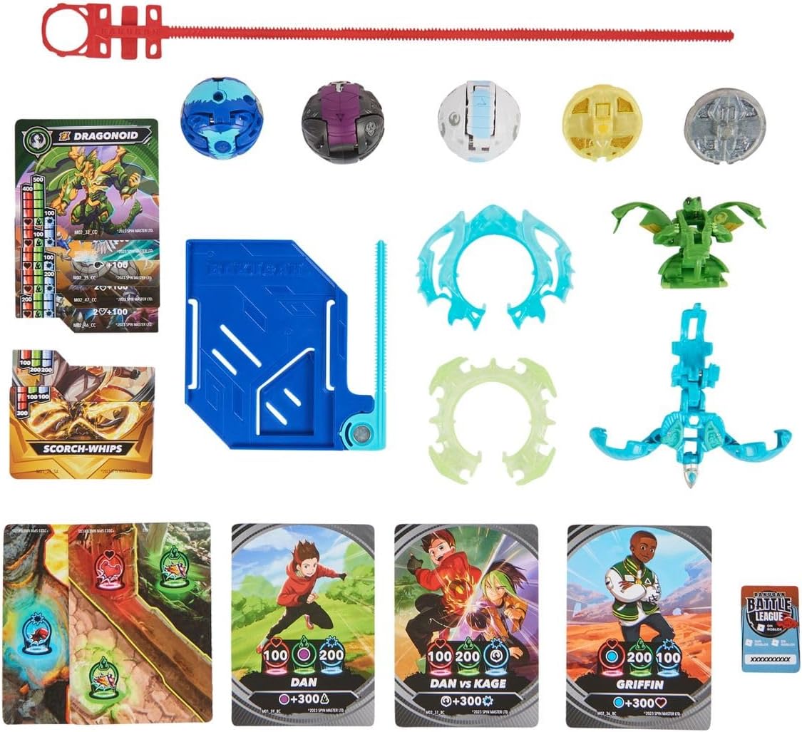 Spin Master Bakugan Blue Base Battle Pack Action Figure Set