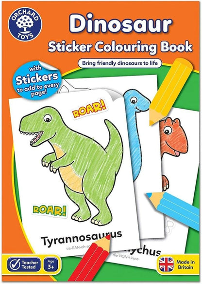 Dinosaur Sticker Colouring Activity Book