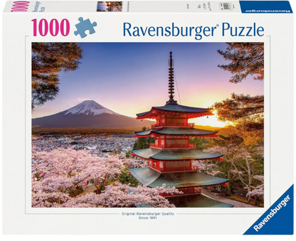 Ravensburger - Fuji Cherry Blossom View - 1000 Piece Jigsaw Puzzle