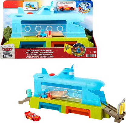 Mattel Disney and Pixar Cars Toys, Submarine Car Wash Playset (HGV70)