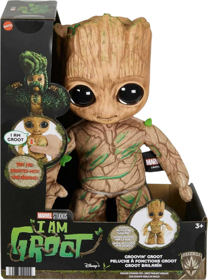 Marvel Plush, Groovin’ Groot Dancing and Talking Plush Figure (HJM23)