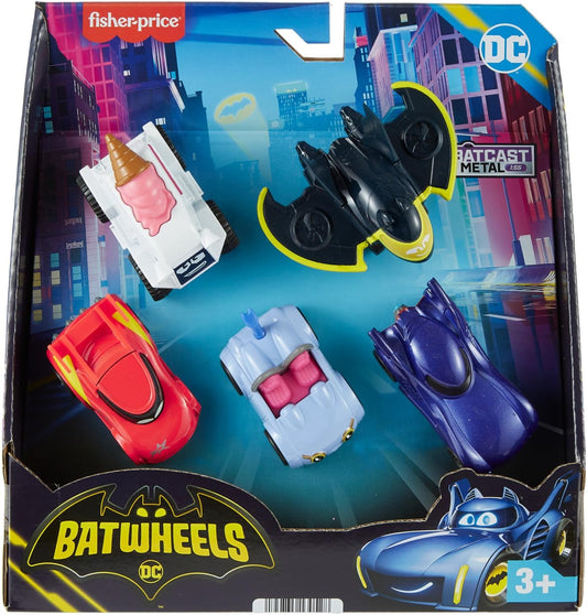 Fisher-Price DC Batwheels 1:55 Scale Toy Cars 5-pack (HML20)