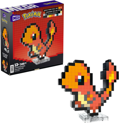 MEGA Pokémon Action Figure Building Set, Charmander with 349 Pieces (HTH76)