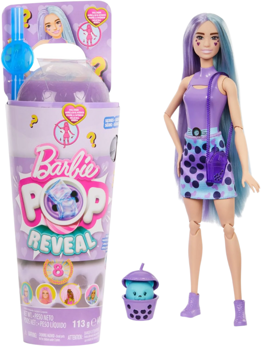 Barbie Pop Reveal Bubble Tea Series Doll & Accessories with Fashion Doll (HTJ19)