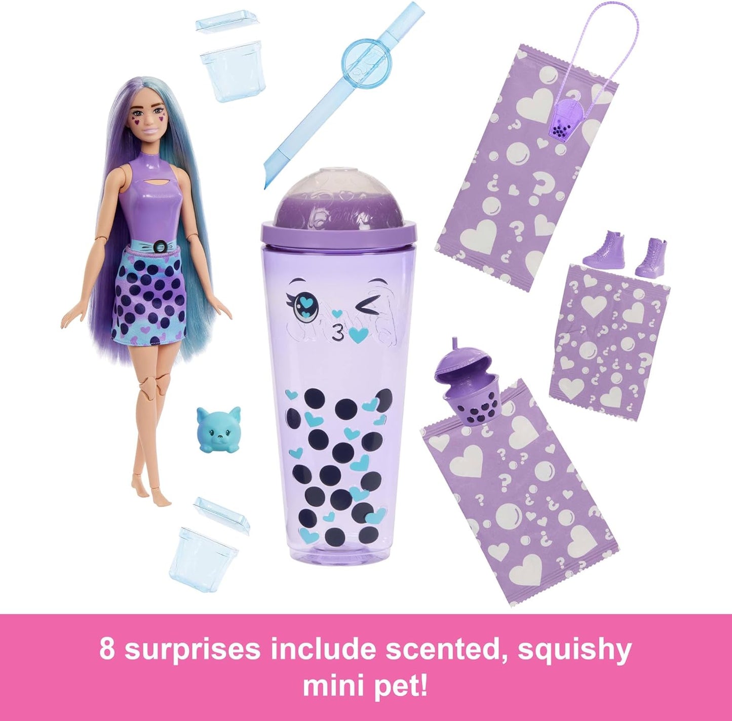 Barbie Pop Reveal Bubble Tea Series Doll & Accessories with Fashion Doll (HTJ19)