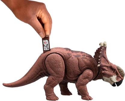 Mattel Jurassic World Chaos Theory Netflix - Wild Roar Pachyrhinosaurus Dinosaur