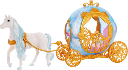 Disney Princess - Cinderella's Carriage with Gold Details & White Horse (HYM33)