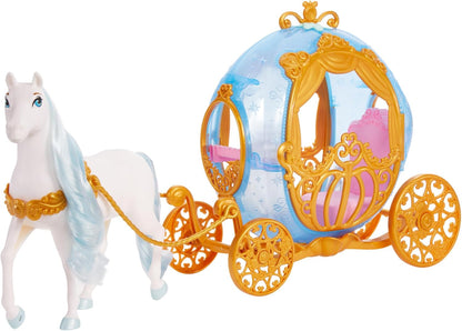 Disney Princess - Cinderella's Carriage with Gold Details & White Horse (HYM33)