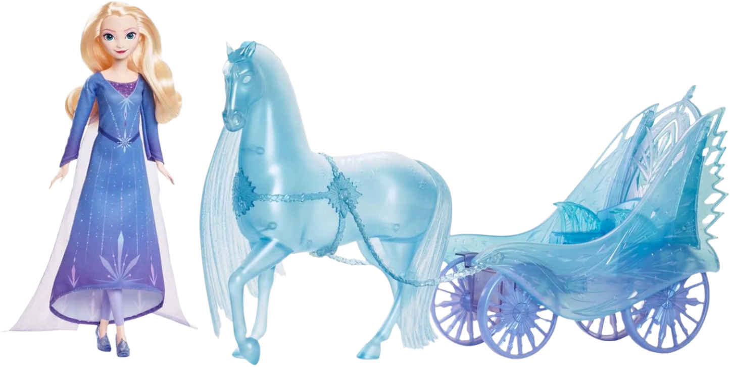 Disney Frozen Elsa Fashion Doll With Mythical Horse Nokk & Adventure Carriage