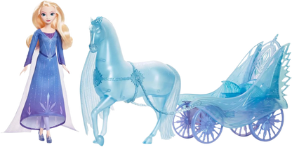 Disney Frozen Elsa Fashion Doll With Mythical Horse Nokk & Adventure Carriage