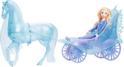 Disney Frozen Elsa Fashion Doll With Mythical Horse Nokk & Adventure Carriage