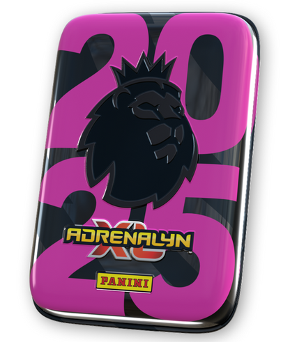 Premier League Adrenalyn XL™ 2025 Official Trading Card Game - Black Pocket Tin