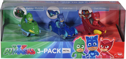 PJ Masks 3-Pack: Cat Car, Owl Glider and Gekko Mobile