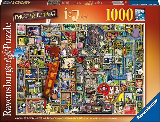 Ravensburger 1000pc Puzzle - Awesome Alphabet I & J (NO.7)