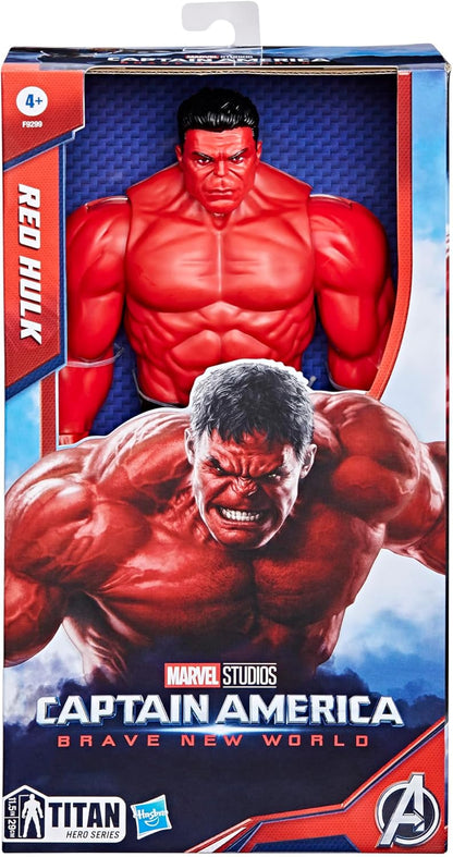 Marvel Studios Captain America Brave New World, Titan Hero Series Deluxe Red Hulk Action Figure