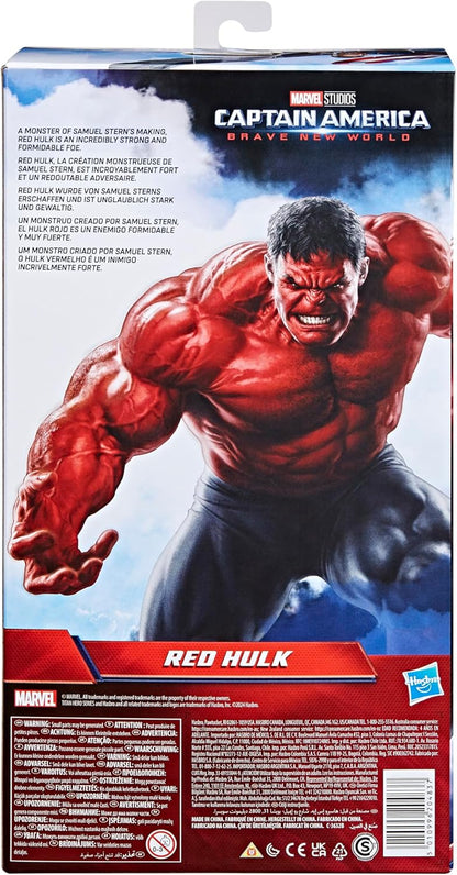 Marvel Studios Captain America Brave New World, Titan Hero Series Deluxe Red Hulk Action Figure