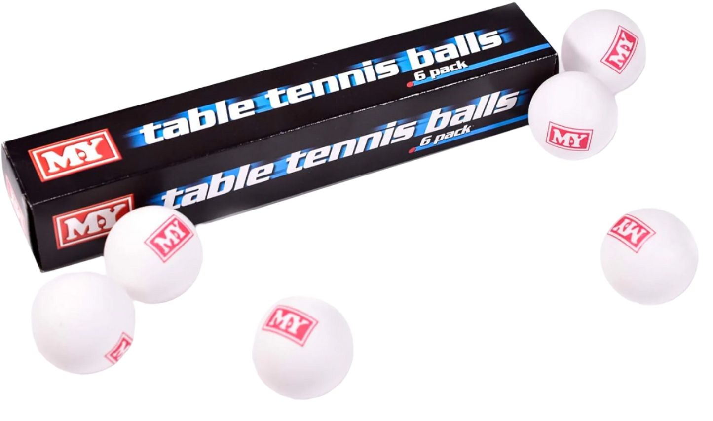 Table Tennis Balls 6 Pack