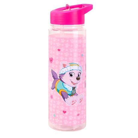 Paw Patrol: Skye Plastic Bottle with Straw