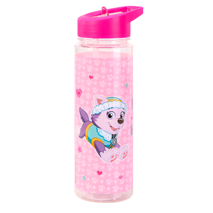 Paw Patrol: Skye Plastic Bottle with Straw