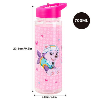 Paw Patrol: Skye Plastic Bottle with Straw