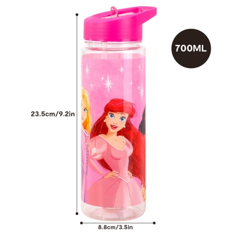 Princess: Plastic Bottle with Straw