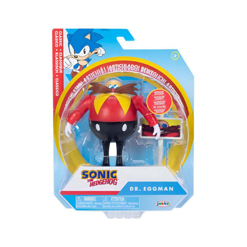 Sonic the Hedgehog 4" Figure - Dr. Eggman with Goal Post