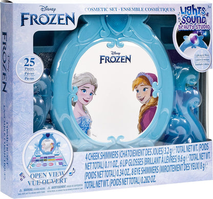 Disney Frozen Kids Makeup Set With Lip Gloss Shimmers Built-in Light And Music