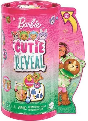 Barbie Cutie Reveal Chelsea Doll & Accessories, Animal Plush Costume (HRK29)