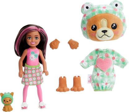 Barbie Cutie Reveal Chelsea Doll & Accessories, Animal Plush Costume (HRK29)