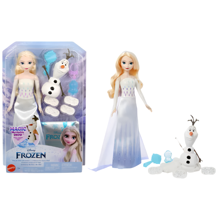 Disney Frozen Elsa & Olaf Adventures With Elsa Doll, Olaf Figure