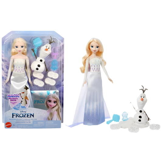 Disney Frozen Elsa & Olaf Adventures With Elsa Doll, Olaf Figure