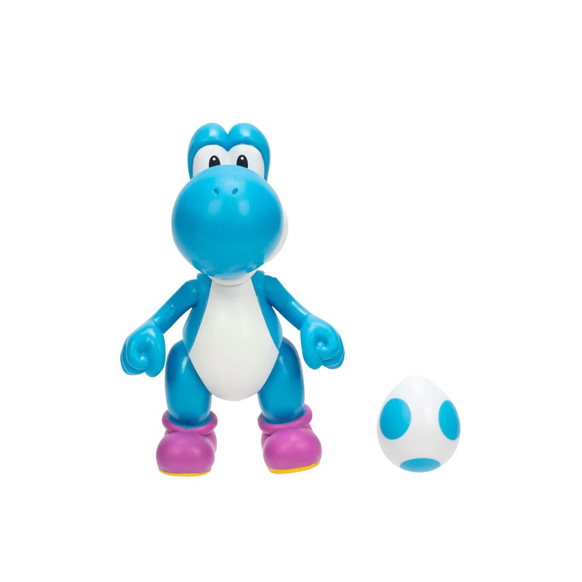 Super Mario 4" Action Figure Light-Blue Yoshi with Egg