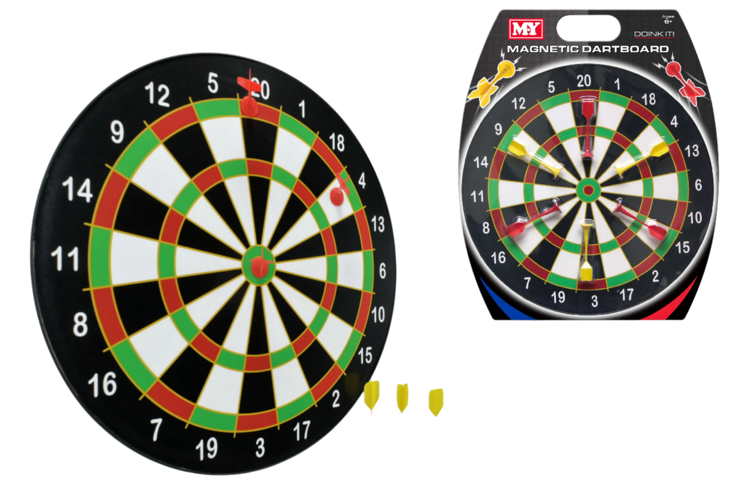 Magnetic Dartboard With 6 Darts