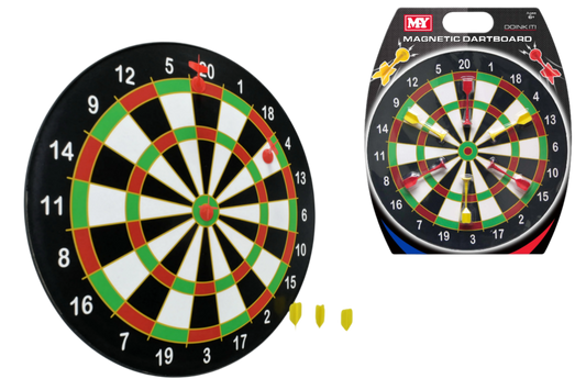 Magnetic Dartboard With 6 Darts