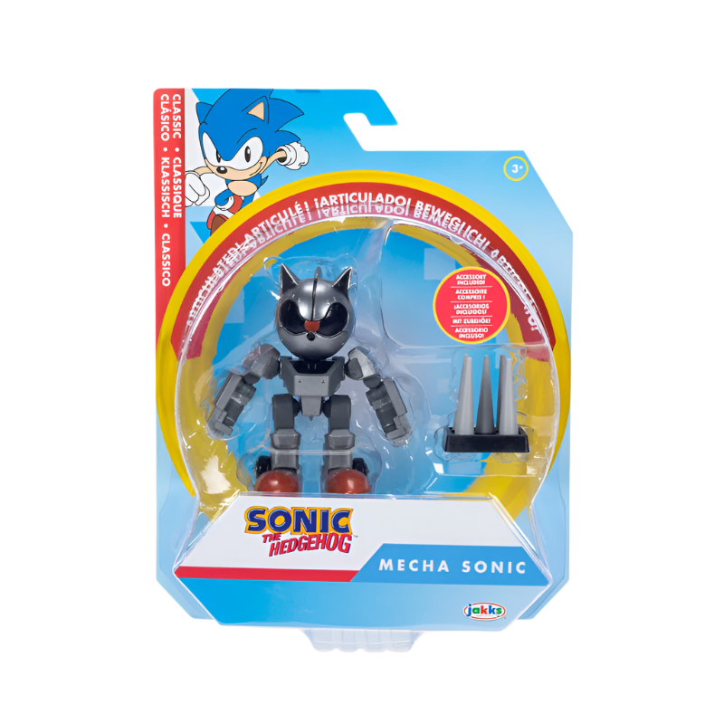 Sonic the Hedgehog 4" Figure - Mecha Sonic with Spike Trap