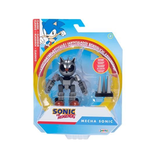 Sonic the Hedgehog 4" Figure - Mecha Sonic with Spike Trap